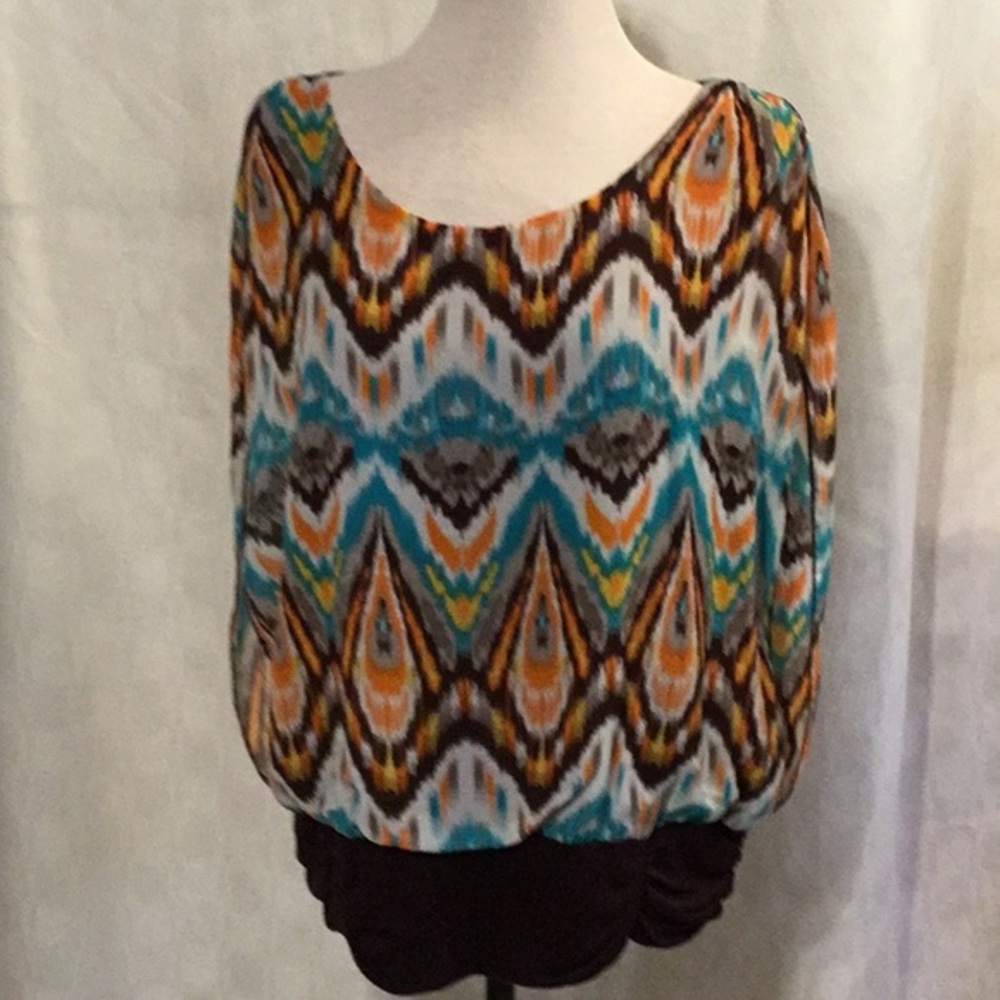 CELINE BY CHAMPION BOHO SLEEVELESS BLOUSE 2XL